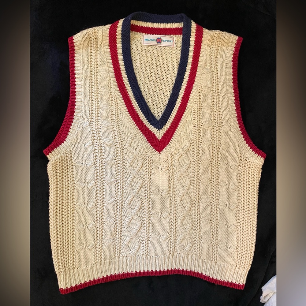 Vintage Milano Sport Vest, excellent condition, medium size, ramie and cotton